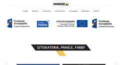 Desktop Screenshot of mardom-sp.pl