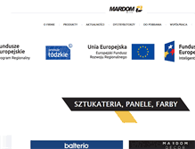 Tablet Screenshot of mardom-sp.pl